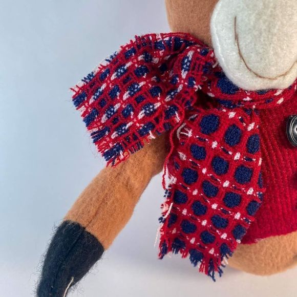 Plush Reindeer Couple Decoration w/ Wooden Tree - Picture 7 of 9